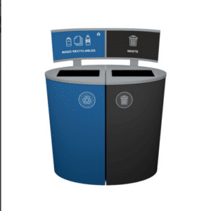 SPECTRUM - Double - Kit - Mixed Recyclables-Waste - Full - Blue-Black