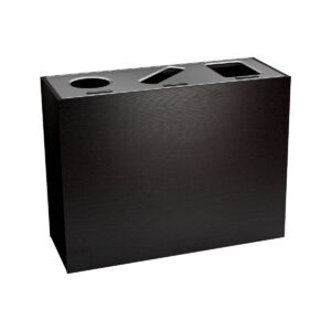 aristata triple elite cans & bottles paper waste circle slot full western breeze